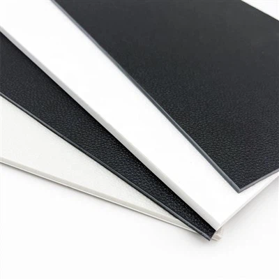 Feuille en plastique de texture abbsante