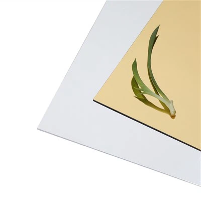 Feuille de couleur double ABS miroir argenté