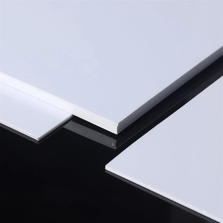 Feuille de plastique ABS blanche